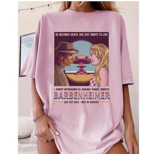 Discover Barbie Oppenheimer T-Shirt, Barbie x Oppenheimer 2023 Shirt
