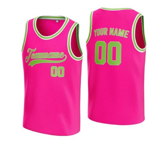 Discover Custom Basketball Jersey Team Name & Number, Custom Pink Basketball Jersey, Jersey for Fan Lovers Players
