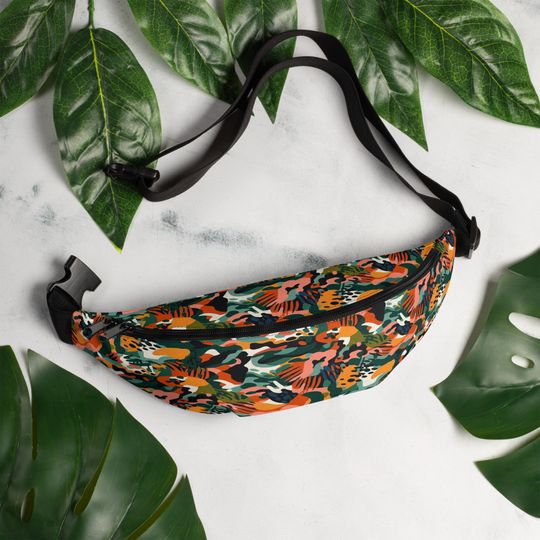 Discover Bright Camouflage Pattern Fanny Pack