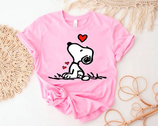 Discover Snoopy Heart Valentine's Day Love Shirt