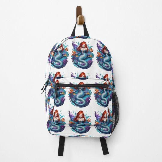 Discover little redhead mermaid Backpack