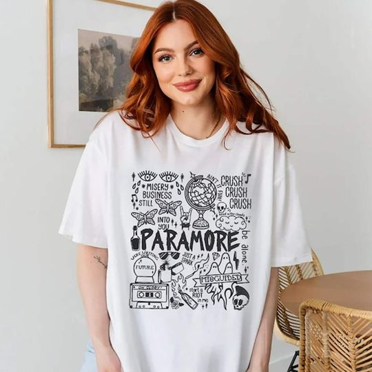 Discover Vintage Paramore Tattoo T-shirt, 2023 Paramore Tour Shirt
