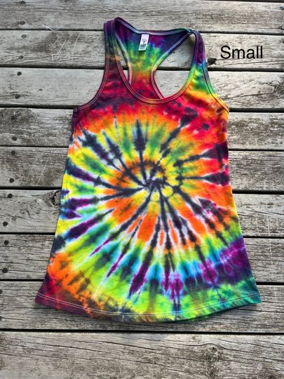 Discover Rainbow Tie Dye Tank Top