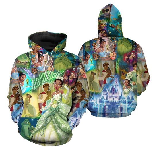 Discover Bayou Princess Inspired 3D Shirt, Frog Princess 3D Design Hoodie