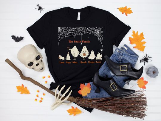 Discover Halloween Ghost Family Shirts, Personalized Family Shirts, Ghost Shirts