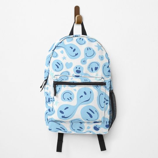 Discover preppy aesthetic smiley sky blue back to school Backpack