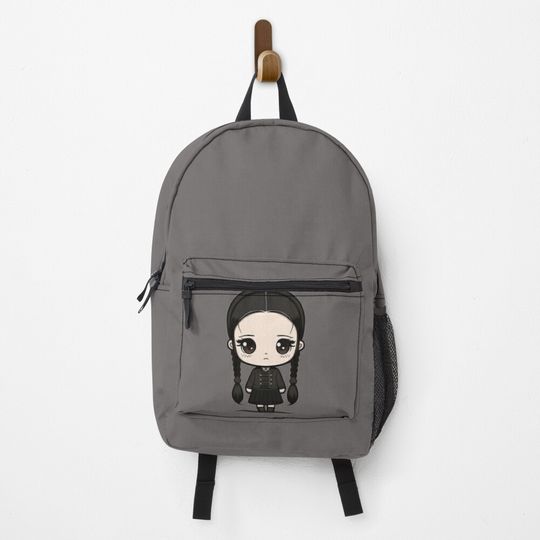 Discover Wednesday Addams, Netflix, Wednesday Addams chibi style Backpack