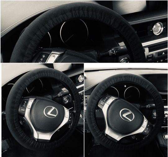 Discover Black Steering Wheel Cover