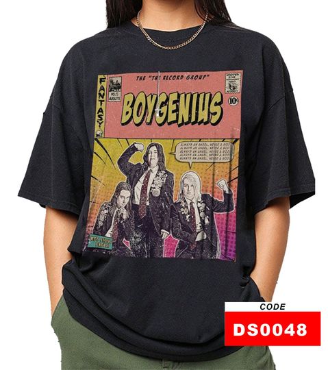Discover Boygenius Comic Shirt, Not Strong Enough The Record Album World Tour