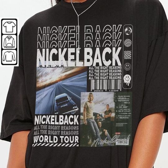 Discover Nickelback Music Shirt, Vintage Get Rollin' Tour 2023 Tickets Album