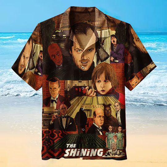 Discover The Shining Vintage Hawaiian Shirt 2023, Horror Movie Button Down Shirt