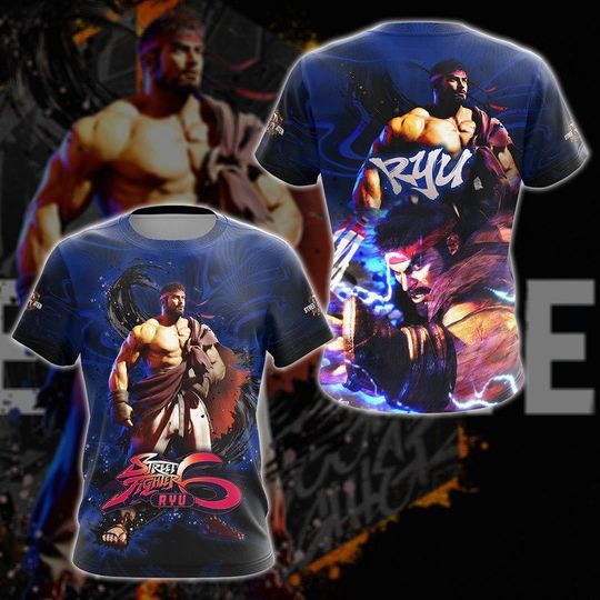 Discover Street Fighter 6 Video Game 3D T-shirt