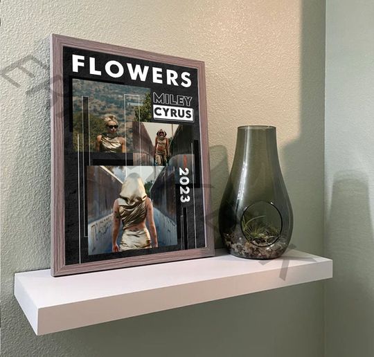 Discover miley cyrus - flowers song poster, Home Decor