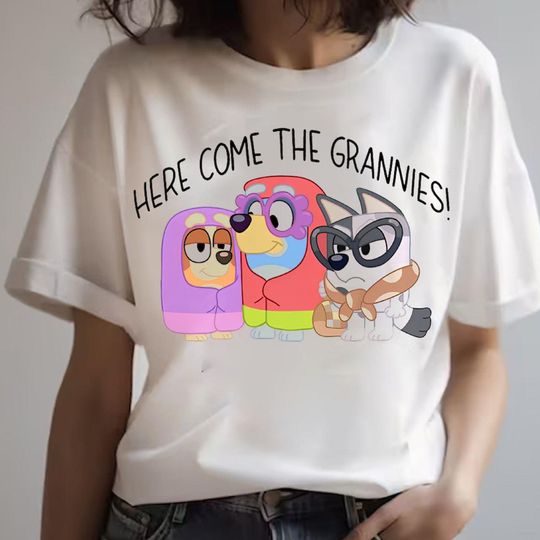 Discover Rad Like Mom Shirt || BlueyDad Here Come Grannies T-Shirt