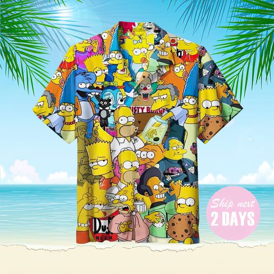 Discover Simpson Homer Hawaiian Shirt, Soft Hawaii Shirts, 3D Hawaiian Aloha