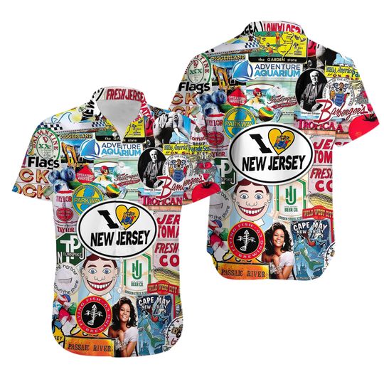 Discover I Love New Jersey Hawaiian Shirt