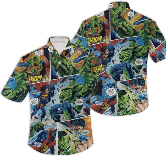 Discover Superman vs. Hulk Hawaiian Shirt