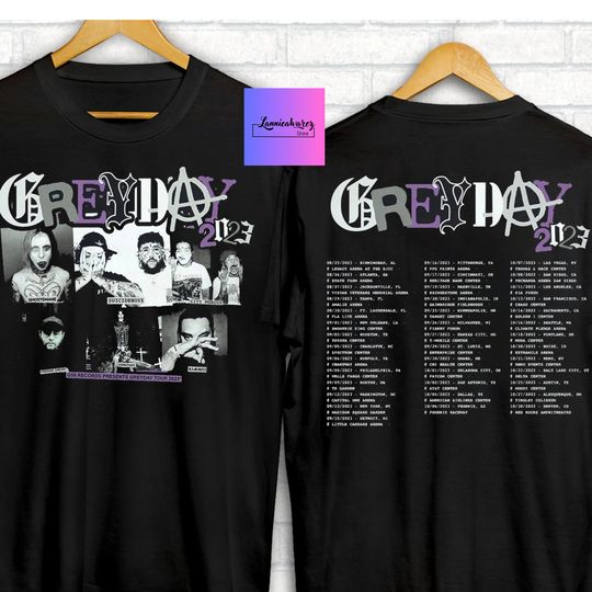 Discover Grey Day Tour 2023 Merch Tee