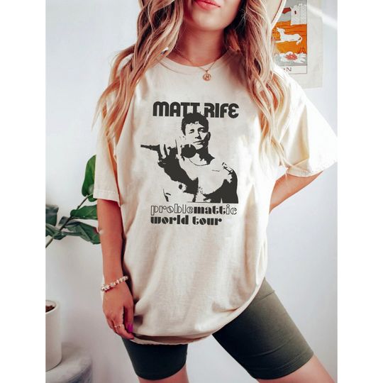 Discover Matt Rife World Tour Shirt, Matt Rife Fan shirt, Problematic World Tour Shirt