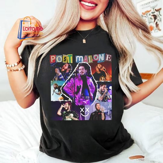 Discover Post Malone 2023 Tour Shirt, Rapper Post Malone Concert Shirt