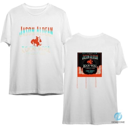 Discover Adult Kid Jason Aldean Rock N Roll Cowboy Tour Tshirt Stand Jason Aldean Country Music