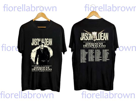 Discover Jason Aldean Highway Desperado Tour 2023 Shirt, Jason Aldean Fan Shirt