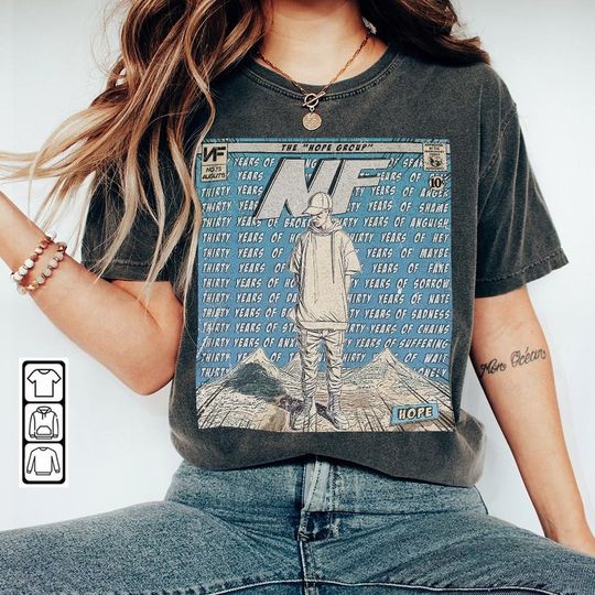 Discover NF Comic Shirt, NF Hope Tour 2023 Shirt
