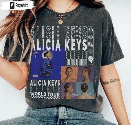 Discover Alicia Keys World Tour 2023 T-Shirt, Alicia Keys Summer Tour 2023 Shirt