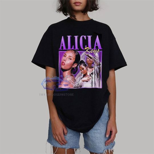 Discover Vintage Alicia Keys Tour 2023 Shirt, Alicia Keys Songs, Hip Hop Music Shirt
