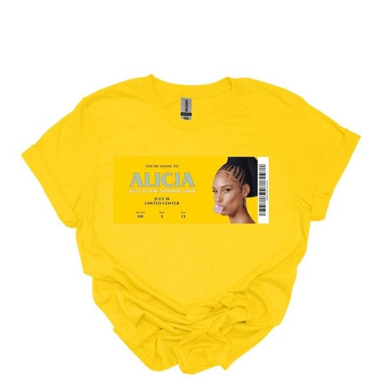 Discover Alicia Keys Music Shirt World Tour 2023 T-Shirt, Alicia Keys Summer Tour 2023 Shirt