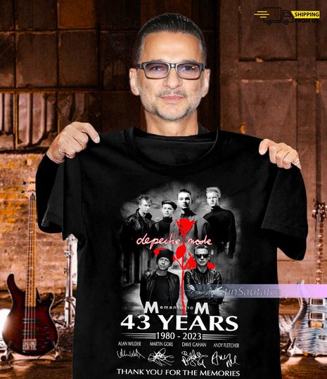 Discover Depeche Mode 1980-2023 Anniversary T-Shirt