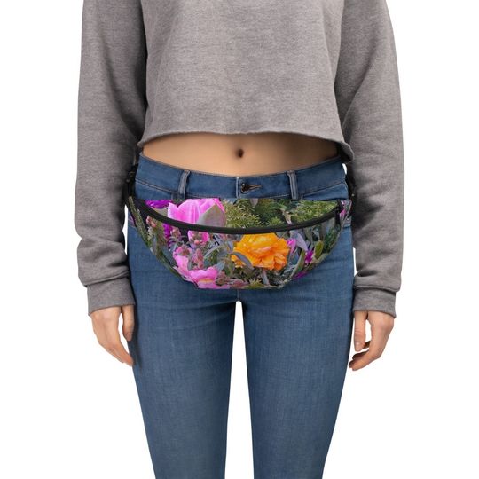 Discover Floral fanny pack. Floral hands free bag