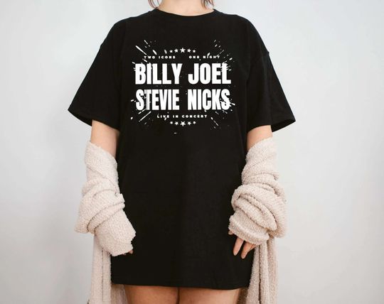 Discover Billy Joel Stevie Nick Tour 2023 Tshirt, Billy Joel Tour Merch Shirt