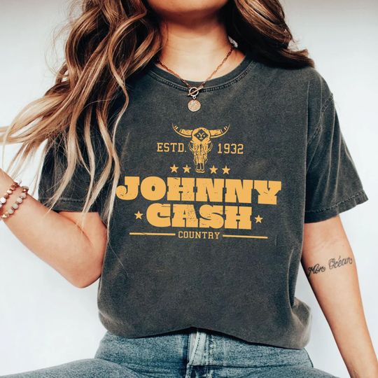 Discover Johnny Cash T Shirt, Country Music Shirt, Bullhead Shirt