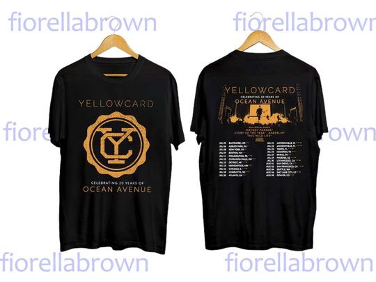Discover Yellowcard 2023 Concert Fan Shirt