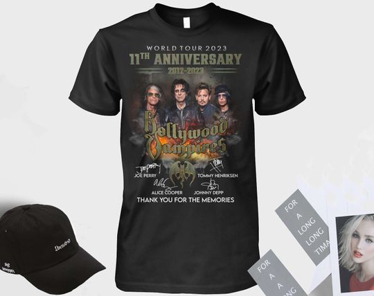Discover World Tour 2023 11th Anniversary 2012-2023 Hollywood Vampires Shirt