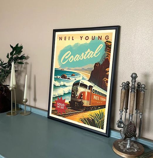 Discover Neil Young Coastal Tour 2023 Poster, Music Poster