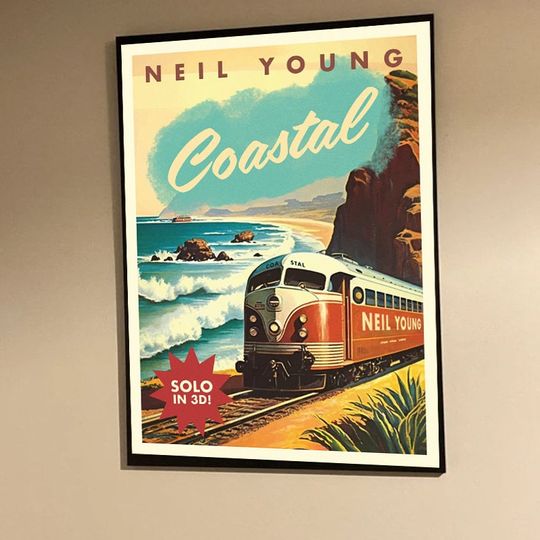 Discover Neil Young Coastal tour 2023 poster