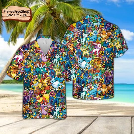Discover Eevee Evolution Hawaiian Shirt