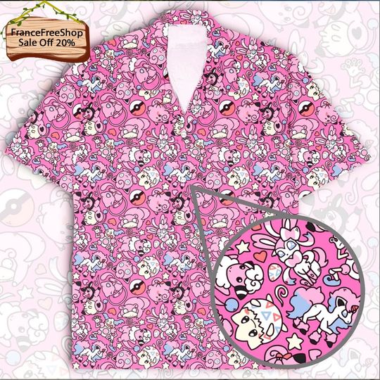 Discover PKM Hawaiian Shirt, Fairy PKM Hawaiian Shirt