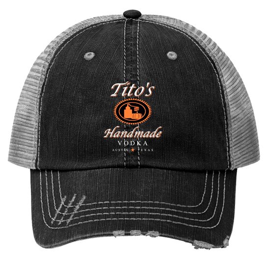 Discover Tito's Handmade Vodka Print Trucker Hat