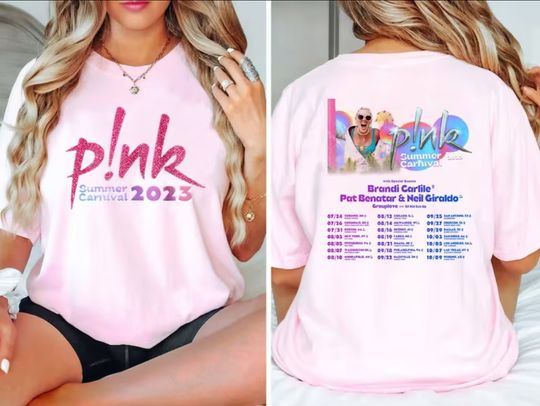 Discover P!nk Summer Carnival 2023, Trustfall Album Tee, Tour Shirt