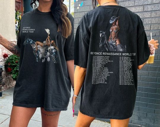 Discover Beyonce Renaissance 2023 World Tour T-Shirt, Oversized Vintage Style Tee,