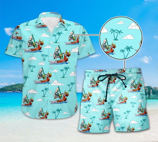 Discover The Legend Of Zelda Hawaii Shirt, Zelda Majora And Korok Tropical Hawaiian Shirt