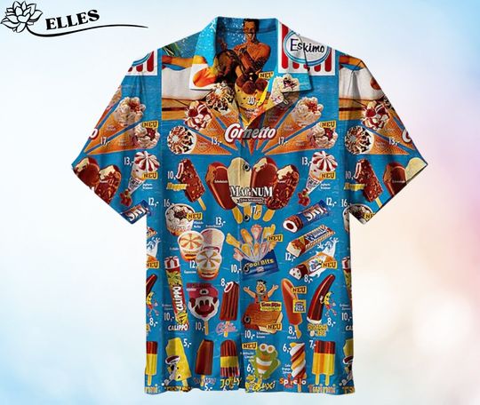 Discover Ice Cream Hawaiian Shirt, Soft 3D Hawaiian Aloha Shirt