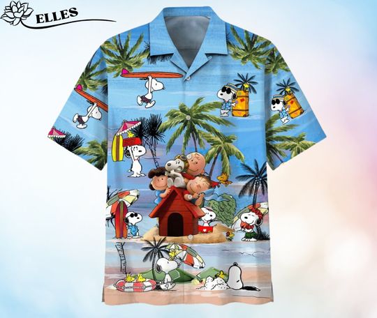 Discover Blue Snoopy Summer Time Hawaiian Shirt