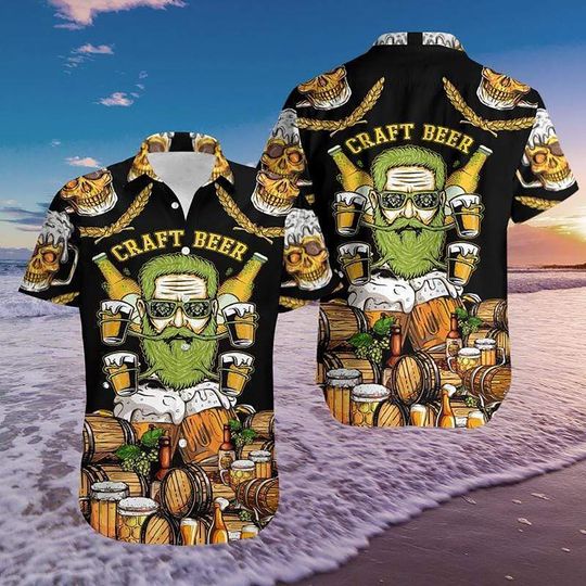 Discover Craft Beer 3D Print Hawaiian Shirt, Aloha  Summer Beach Hawaiian Shirt