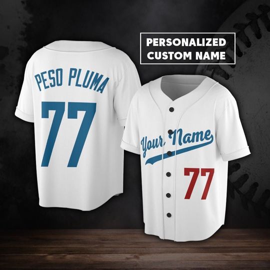 Discover Personalized Peso Pluma Music Baseball Jersey