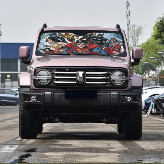 Discover Car Front Windshield Sunshade Anime Foldable Decor Vehicle Windshield Sunshade