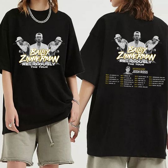 Discover Bailey Zimmerman 2024 World Tour Shirt